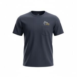 VANS Off the Wall Mens Fishing Club Short Sleeved Tshirt - Navy Size XX